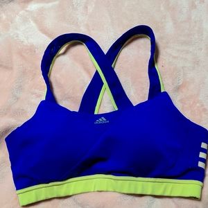 Adidas royal blue sports bra